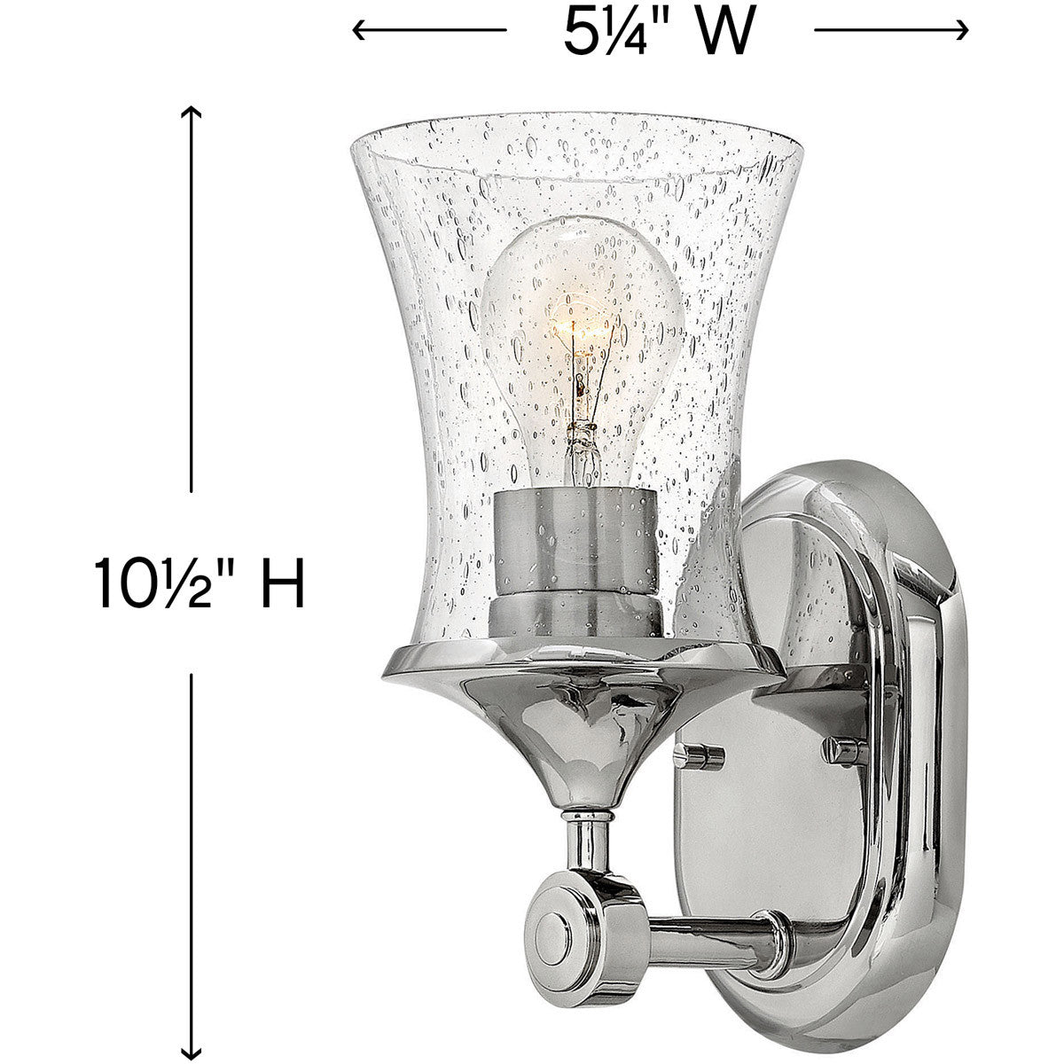 Hinkley Lighting Thistledown Single Light Vanity Polished Nickel 51800PN