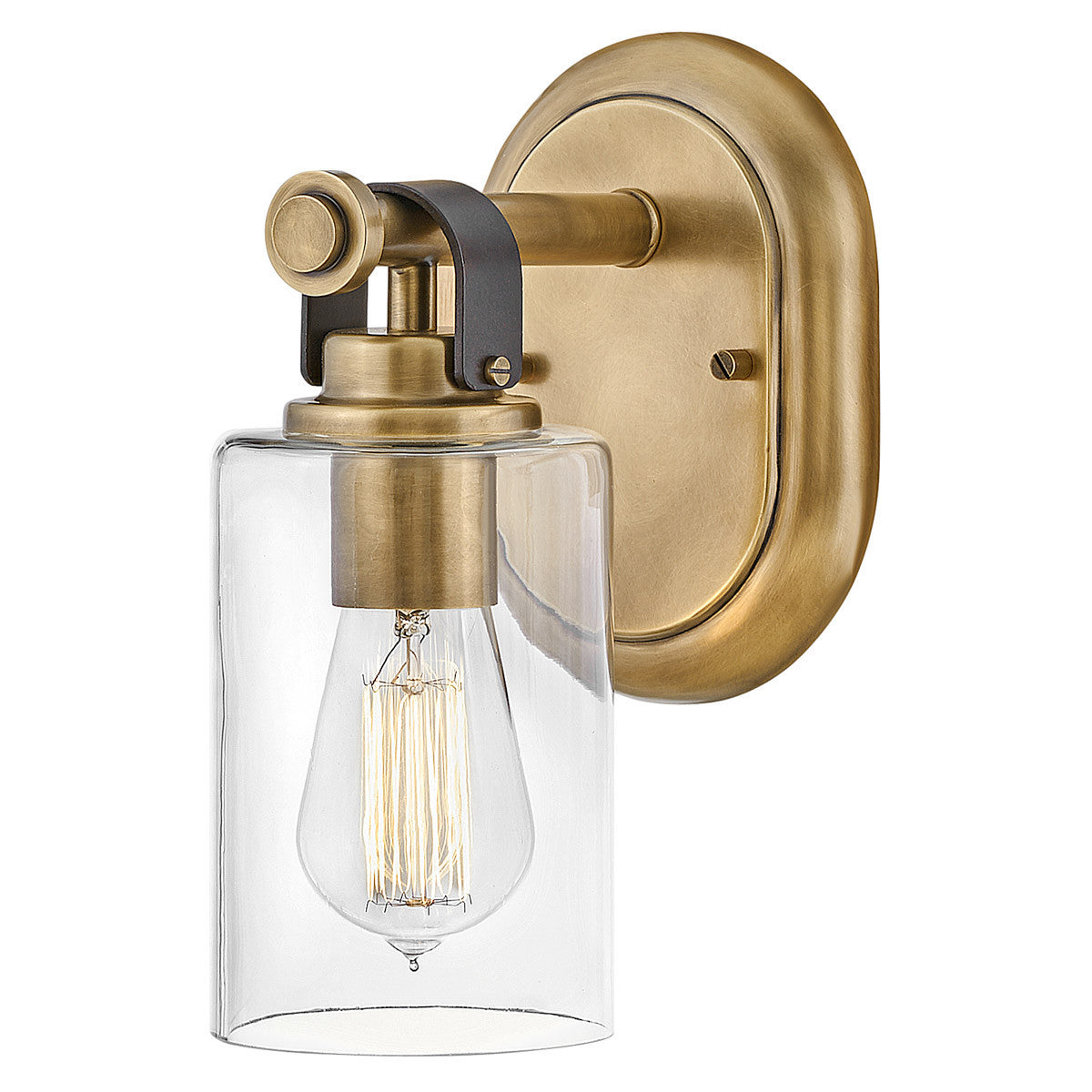 Hinkley Lighting Halstead Single Light Vanity Heritage Brass 52880HB