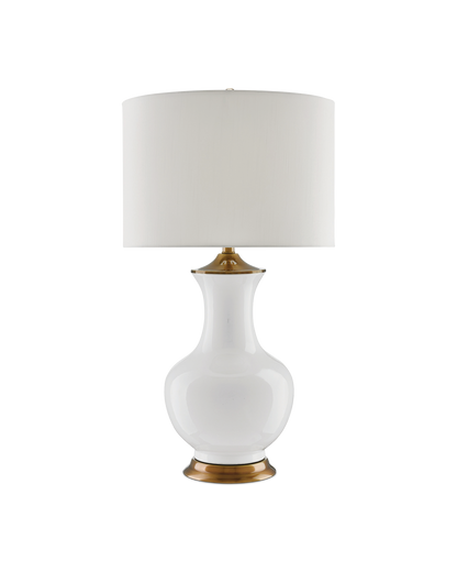 Currey & Co. Lilou White Table Lamp 6000-0020