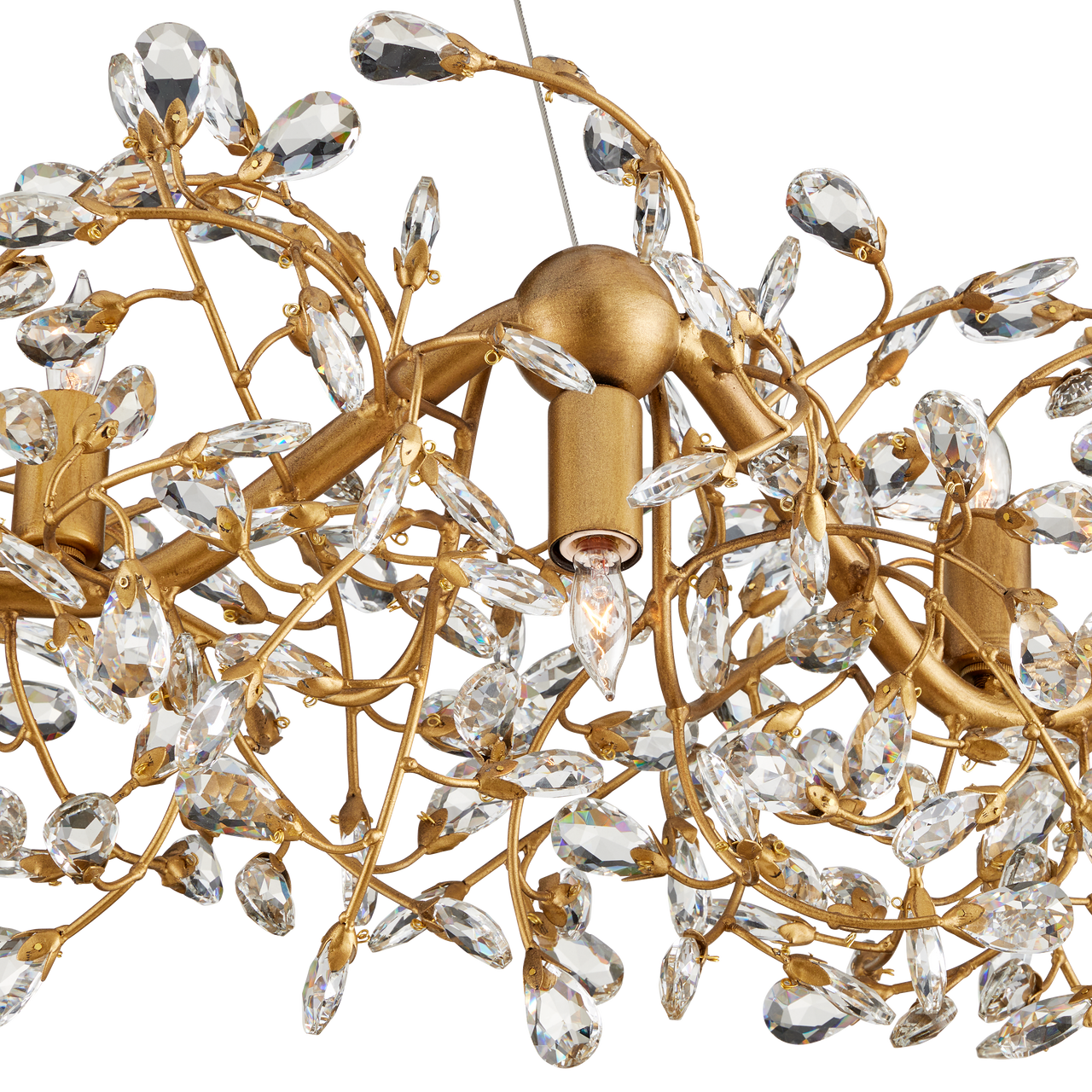 Currey & Co. Crystal Bud Grande Ring Chandelier 9000-1136