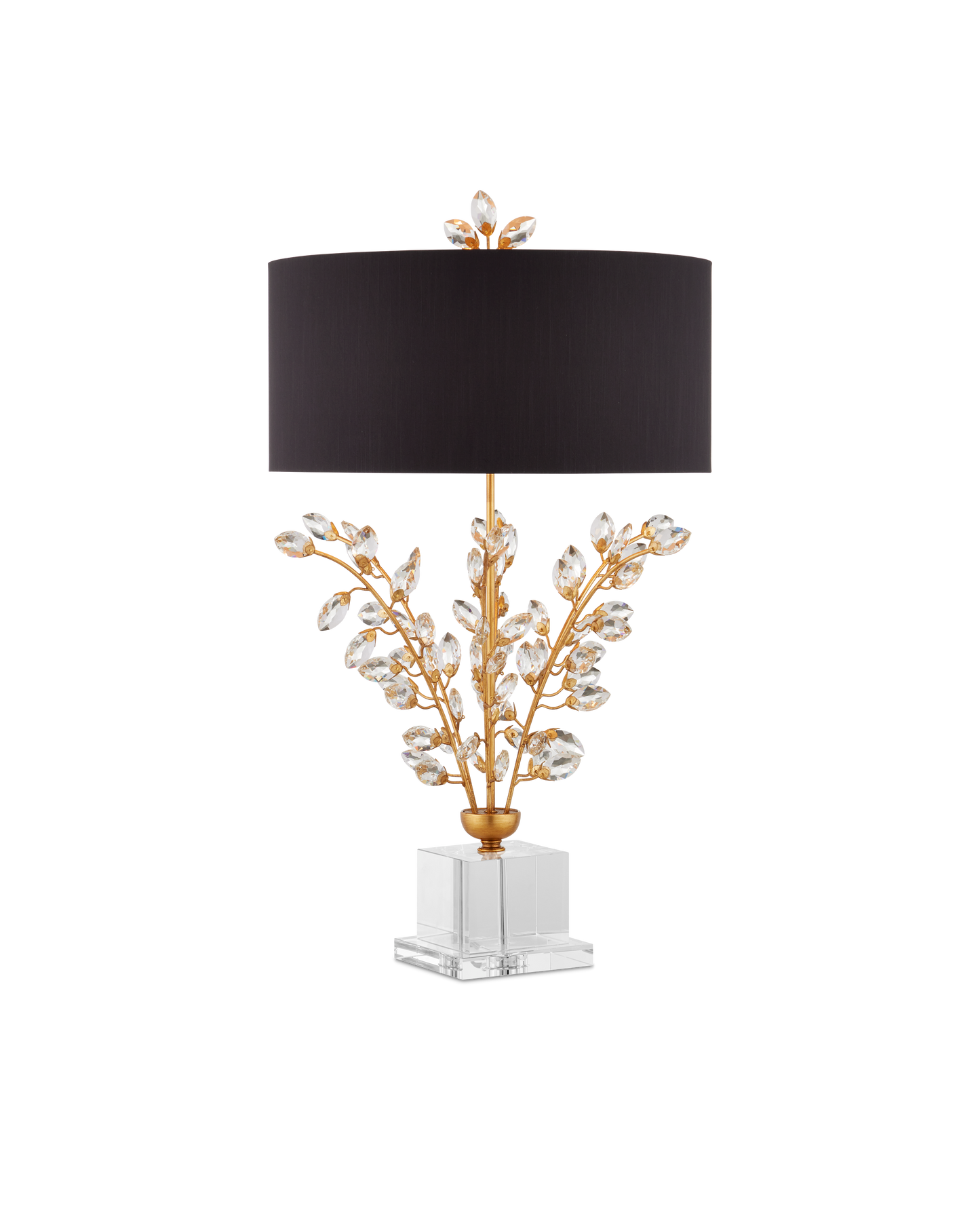 Currey & Co. Forget-Me-Not Gold Table Lamp 6983