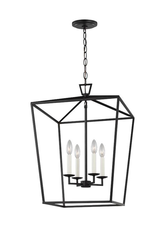 Visual Comfort Studio Chapman & Myers Dianna Four Light Medium Lantern in Midnight Black 5392604-112