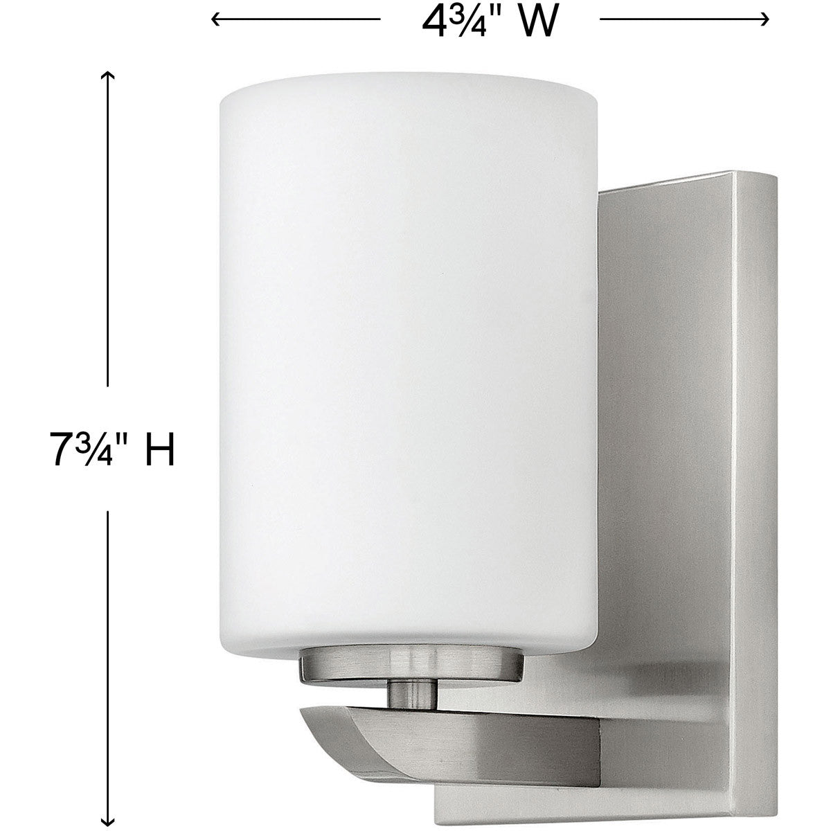 Hinkley Lighting Kyra Single Light Vanity Brushed Nickel 55020BN