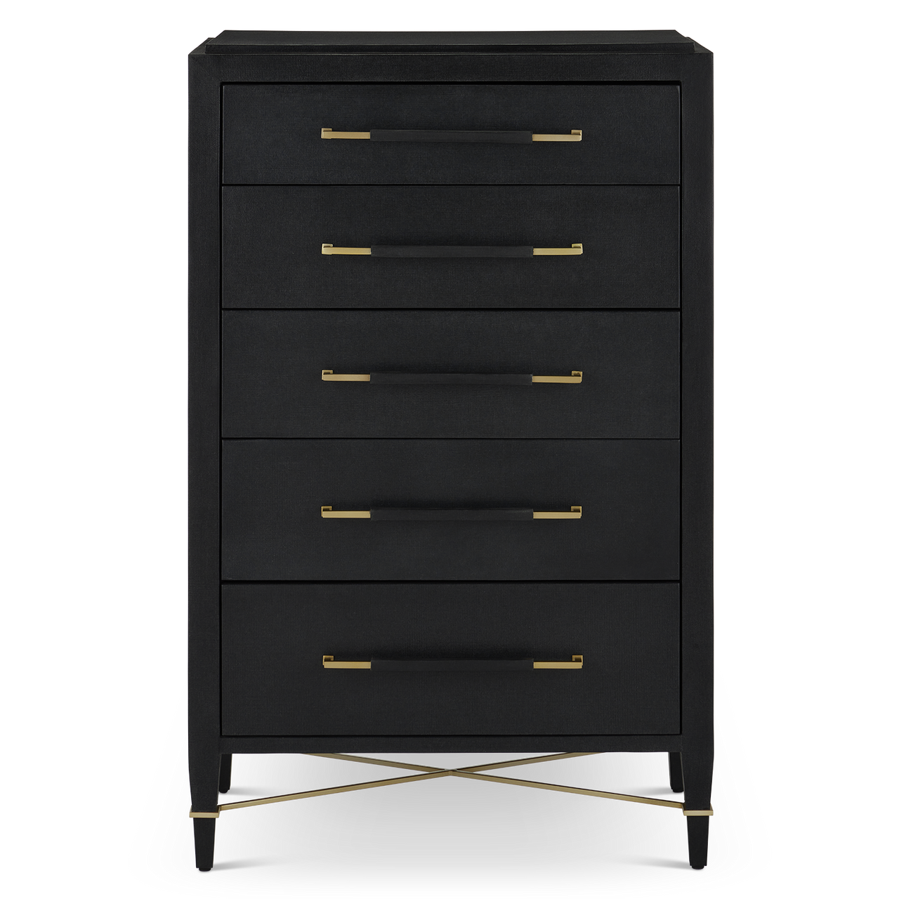 Currey & Co. Verona Black Five-Drawer Chest 3000-0248