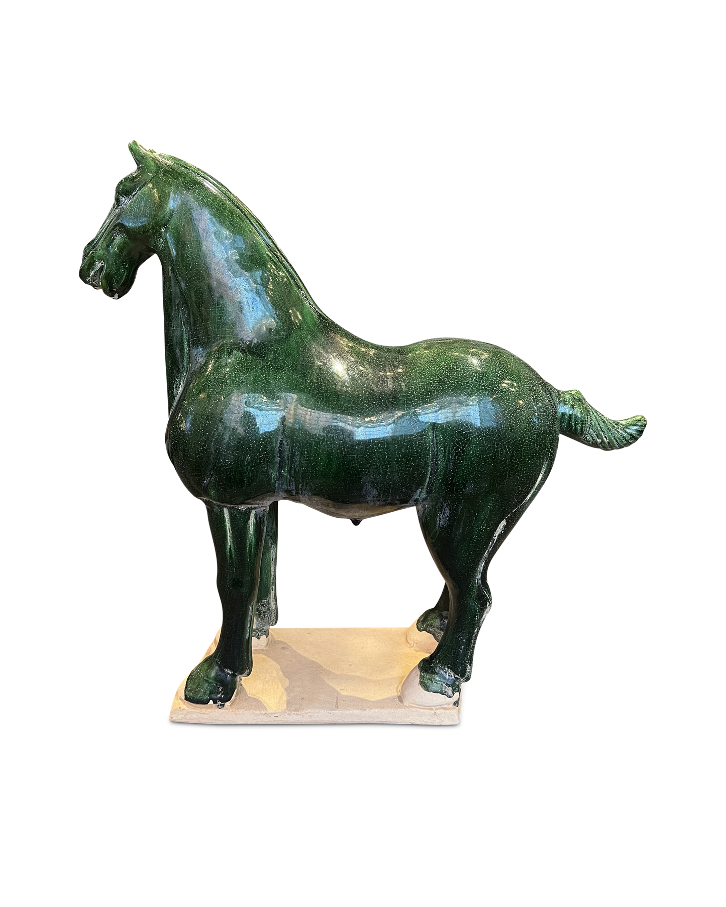 Currey & Co. Tang Dynasty Medium Green Horse 1200-0784