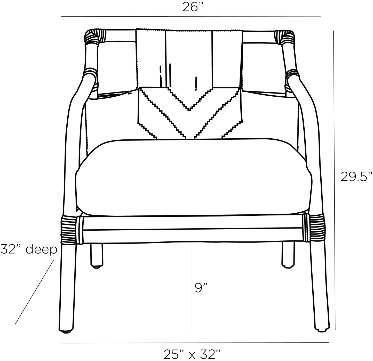 Arteriors Home Newton Lounge Chair 5671