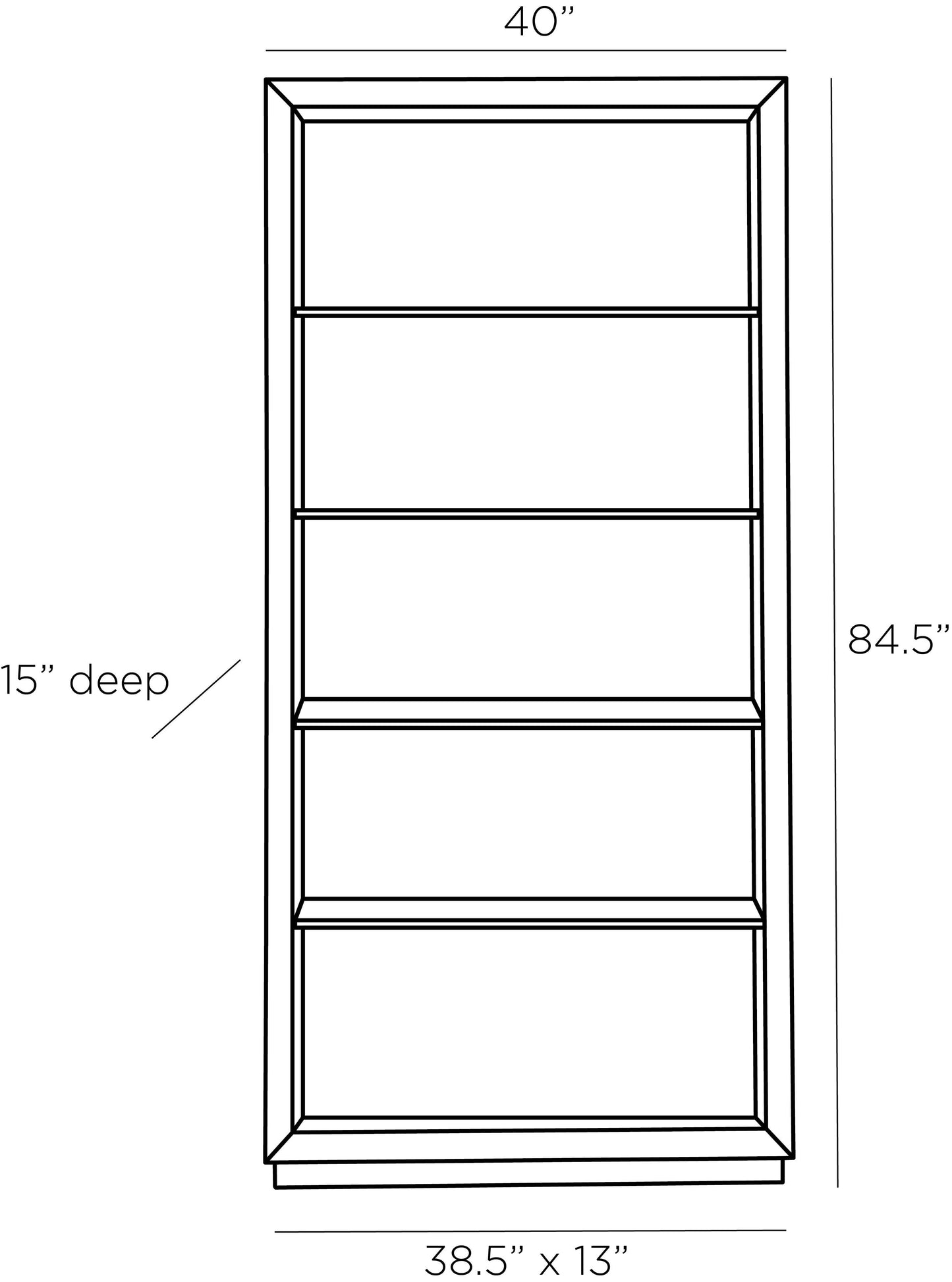 Arteriors Home Montana Bookshelf 5727