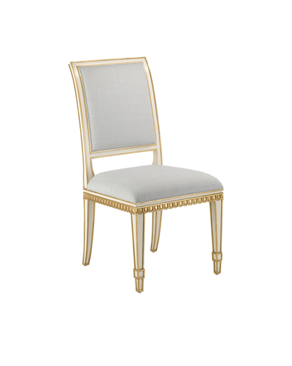 Currey & Co. Ines Mist Ivory Chair 7000-0152