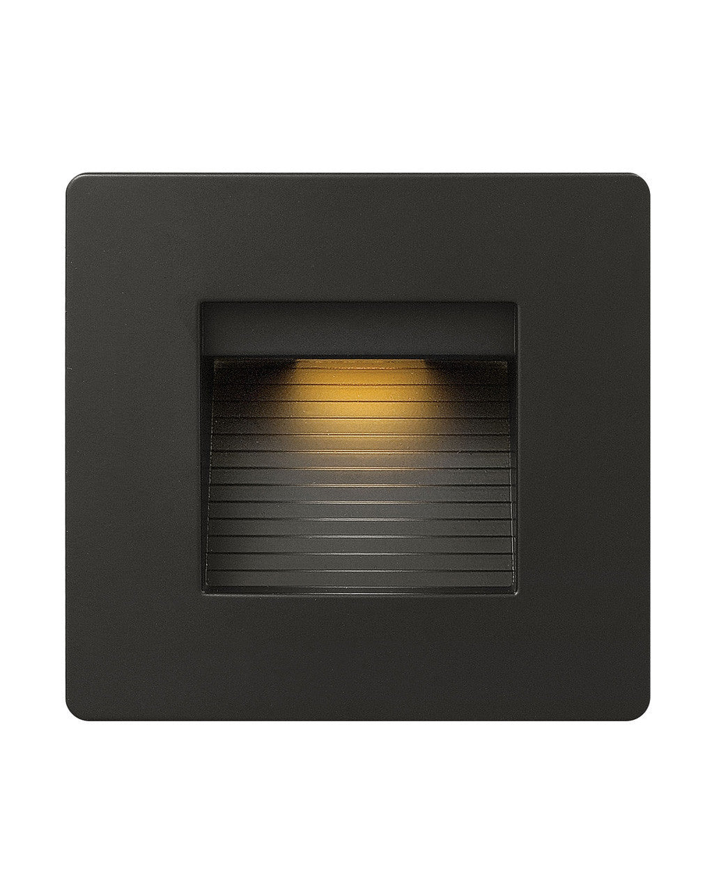 Hinkley Lighting Landscape Luna Step Light 120v Horizontal Double Gang 3000K Satin Black 58506SK3K