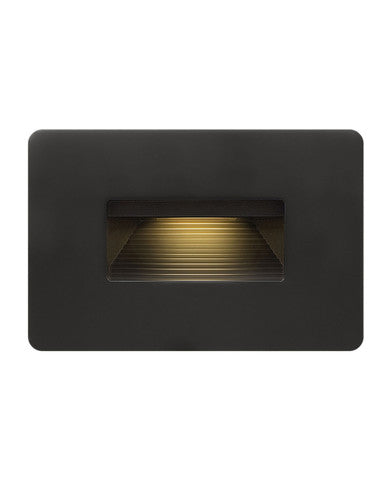 Hinkley Lighting Landscape Luna Step Light 120v Horizontal 3000K Satin Black 58508SK3K