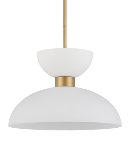 Currey & Co. Zevio White Pendant 9000-1094