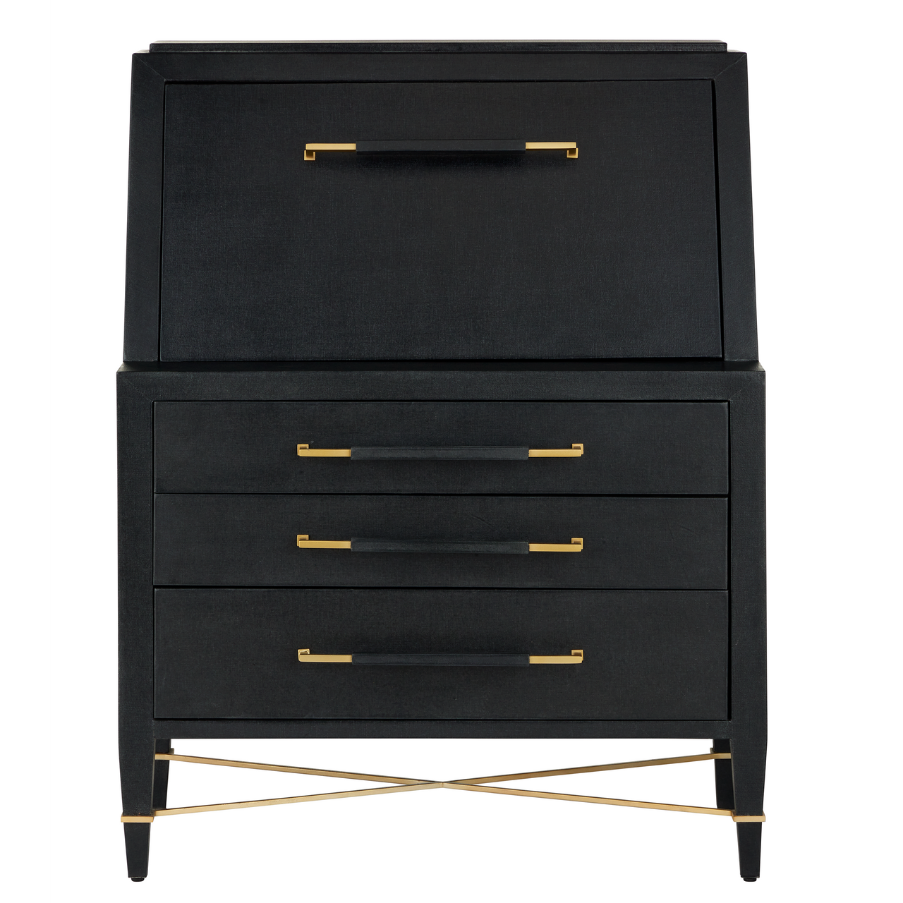 Currey & Co. Verona Black Secretary Desk 3000-0268