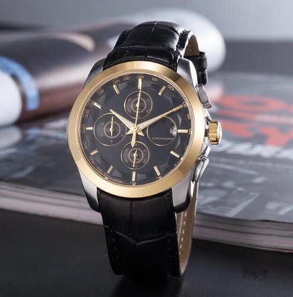 6-pin movement quartz men's watch