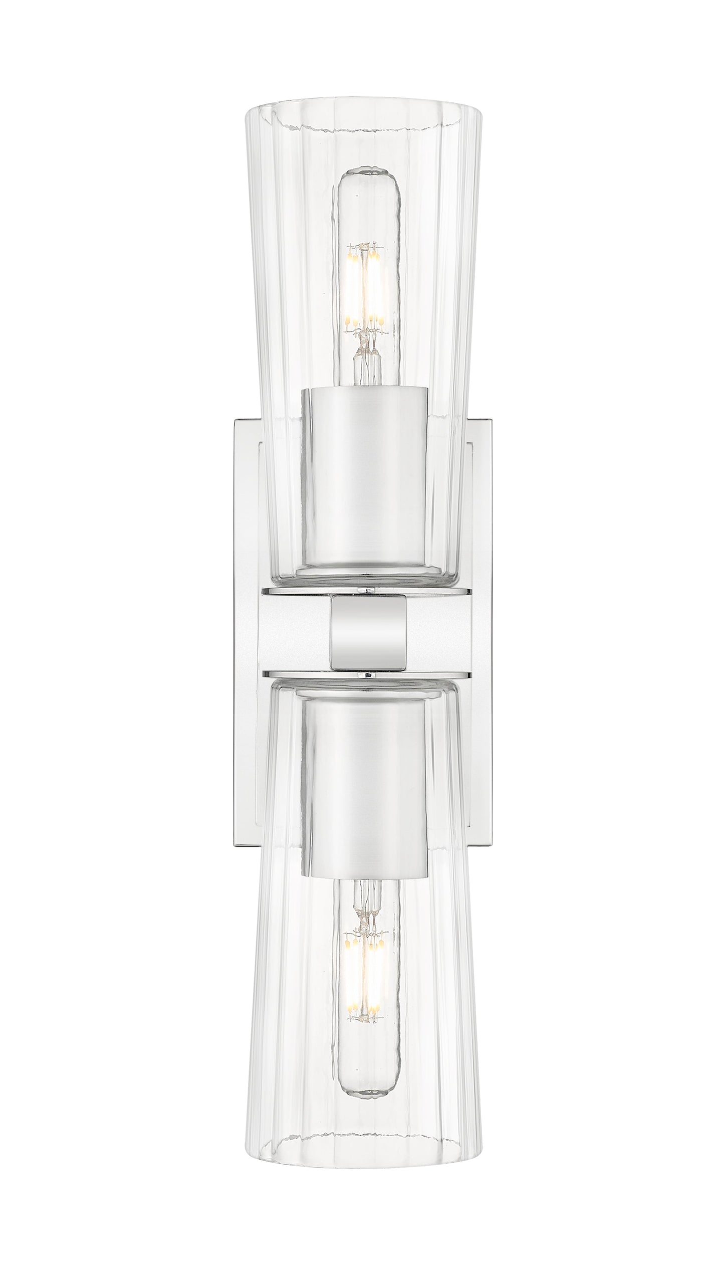 Z-Lite Titus 2 Light Wall Sconce in Chrome 826-2S-CH