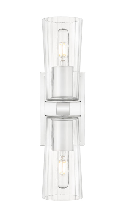 Z-Lite Titus 2 Light Wall Sconce in Chrome 826-2S-CH