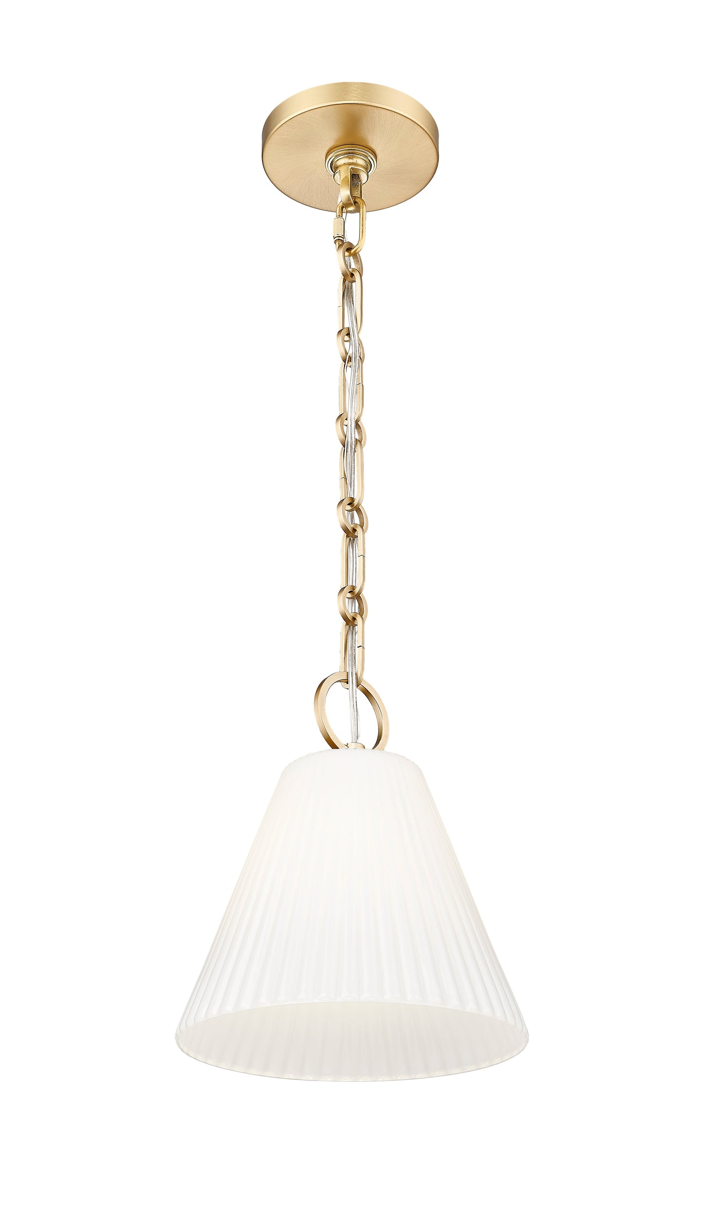 Z-Lite Alaric 1 Light Pendant in Modern Gold 3042P10-MGLD