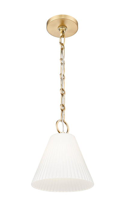 Z-Lite Alaric 1 Light Pendant in Modern Gold 3042P10-MGLD