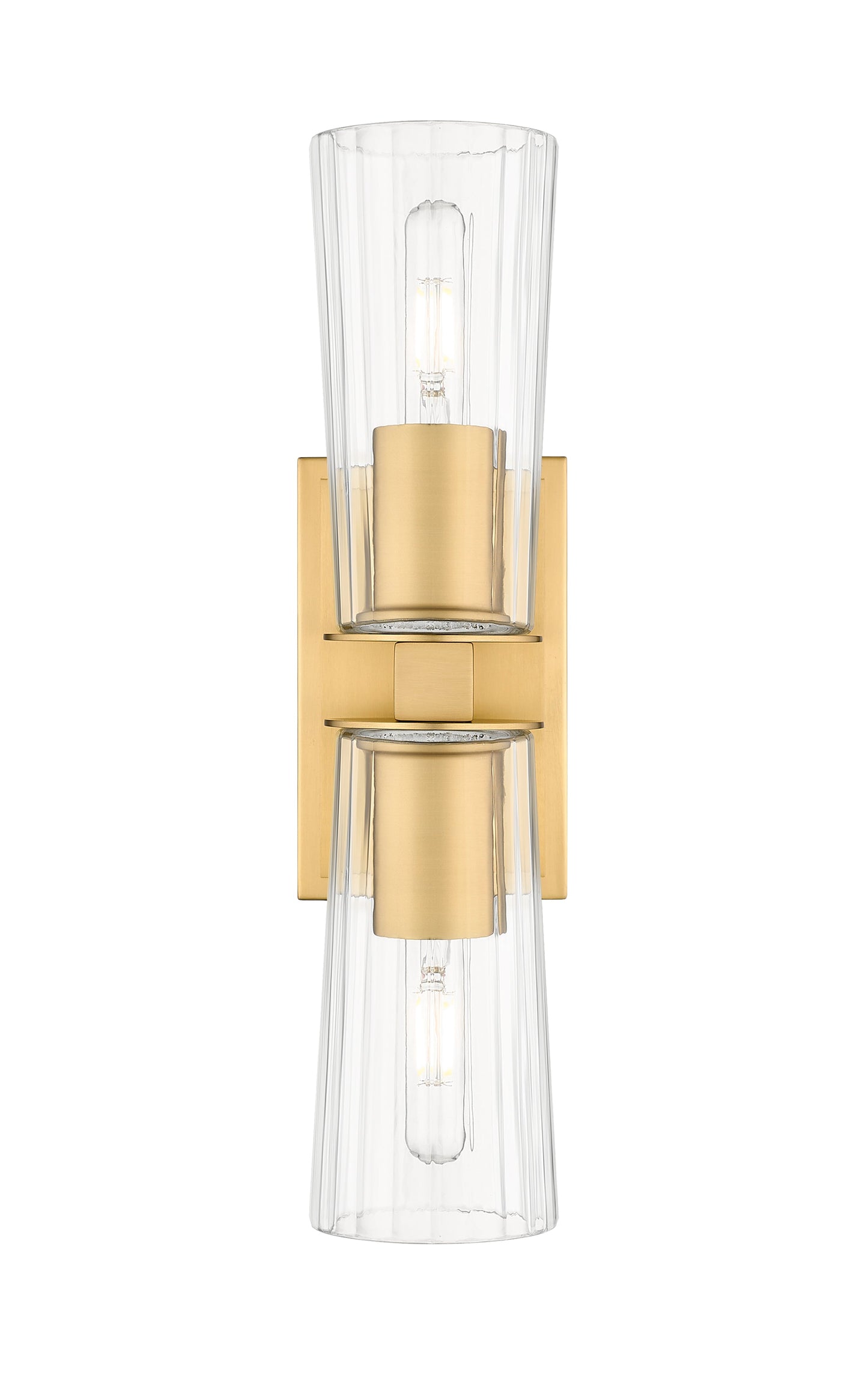 Z-Lite Titus 2 Light Wall Sconce in Modern Gold 826-2S-MGLD