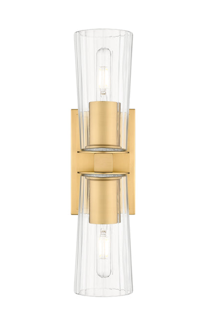 Z-Lite Titus 2 Light Wall Sconce in Modern Gold 826-2S-MGLD