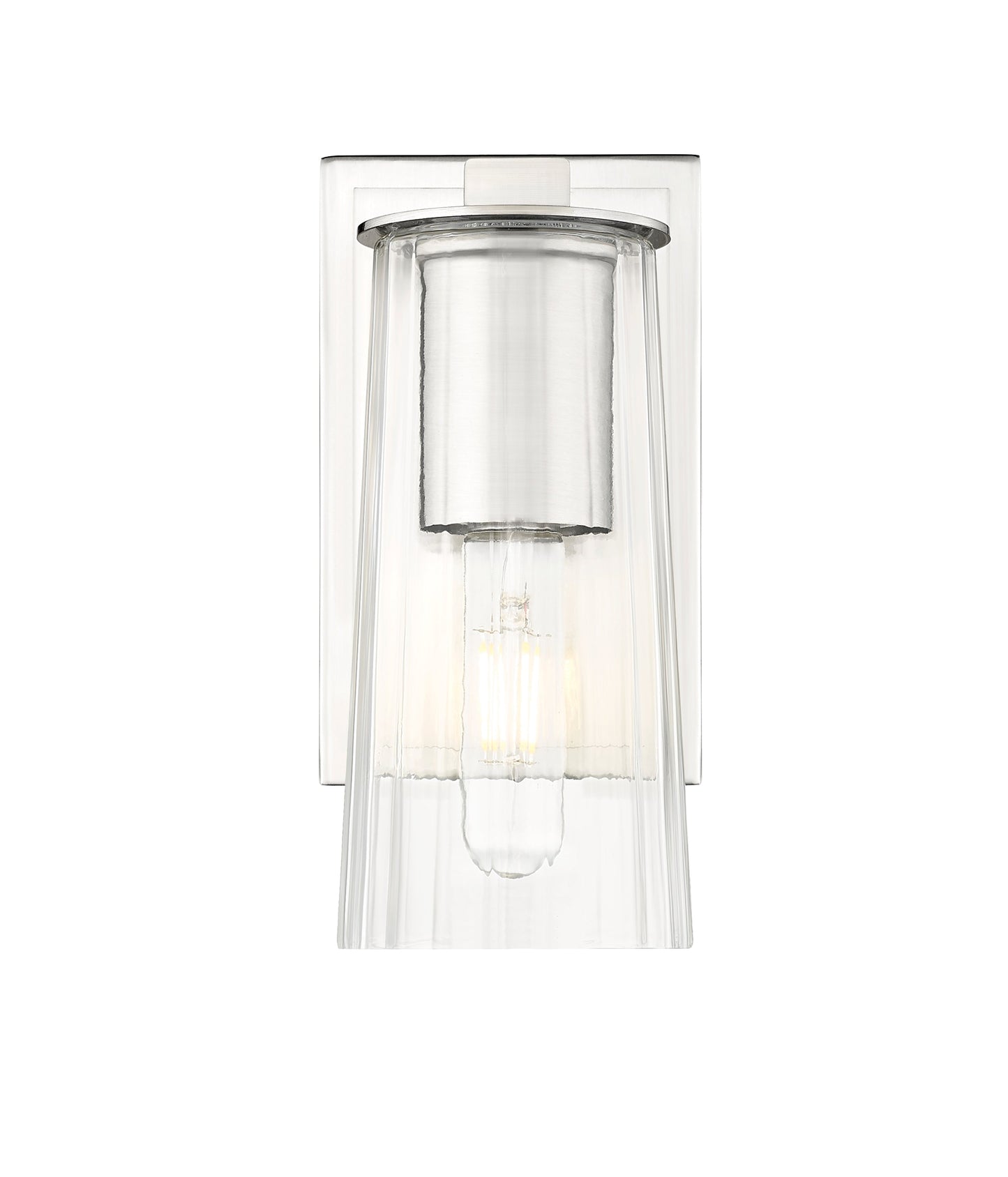 Z-Lite Titus 1 Light Wall Sconce in Brushed Nickel 826-1S-BN