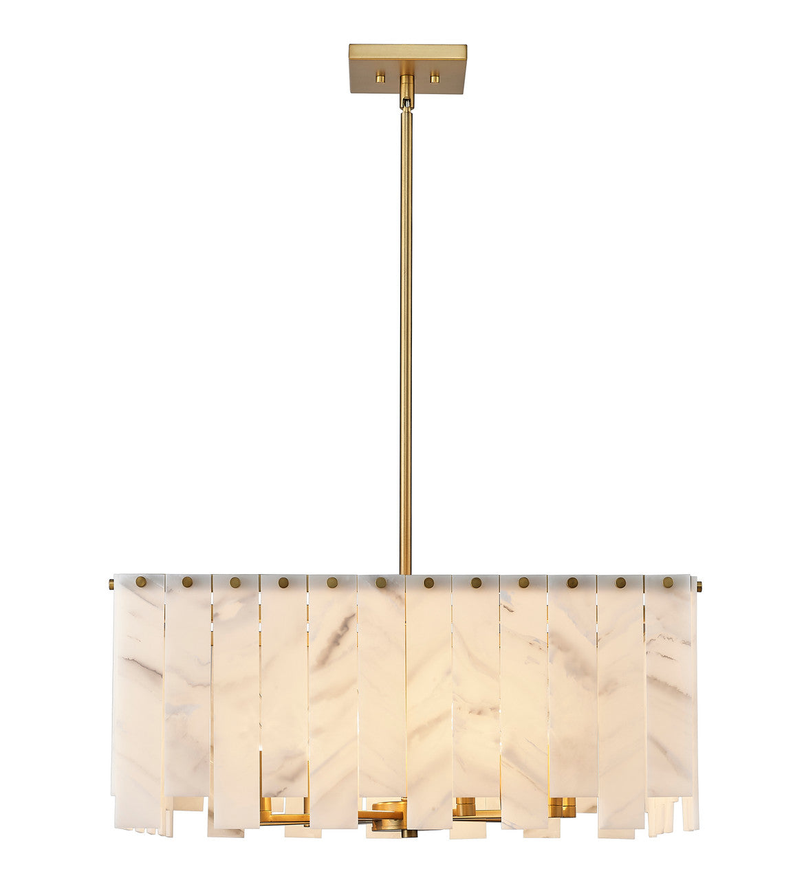 Z-Lite Viviana 8 Light Chandelier in Rubbed Brass 345P26-RB