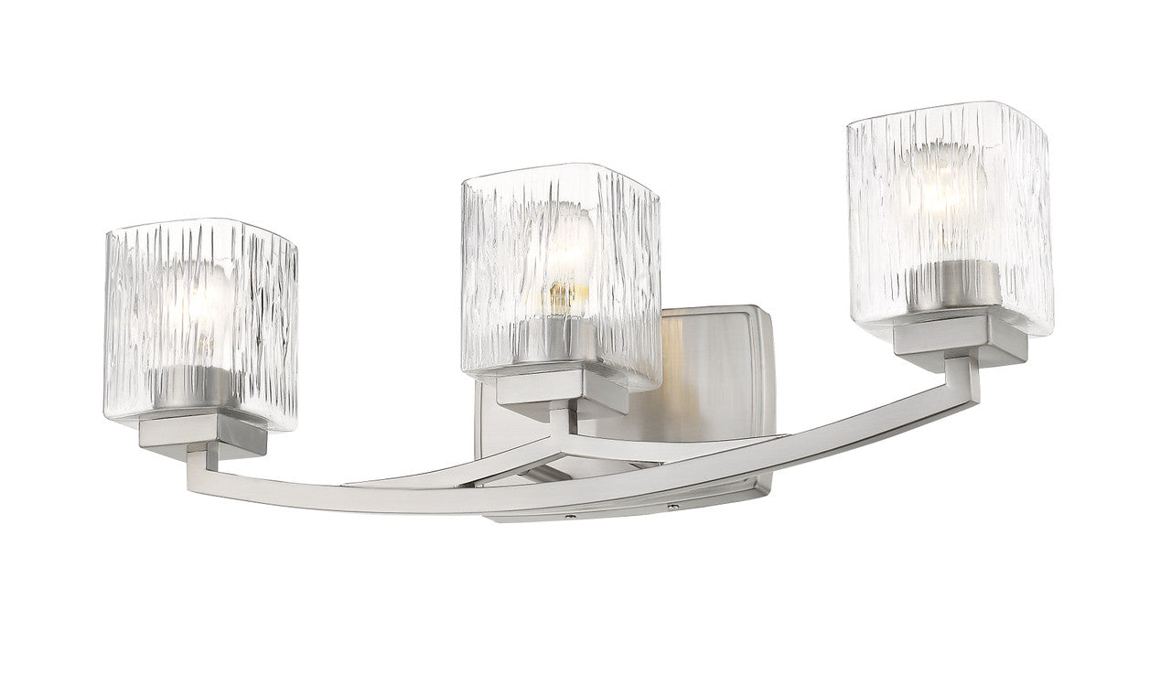 Z-Lite Zaid 3 Light Vanity in Brushed Nickel 1929-3V-BN