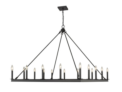 Z-Lite Barclay 16 Light Chandelier in Matte Black 482S-16MB