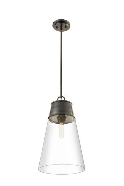 Z-Lite Wentworth 1 Light Pendant in Plated Bronze 2300P12-BP