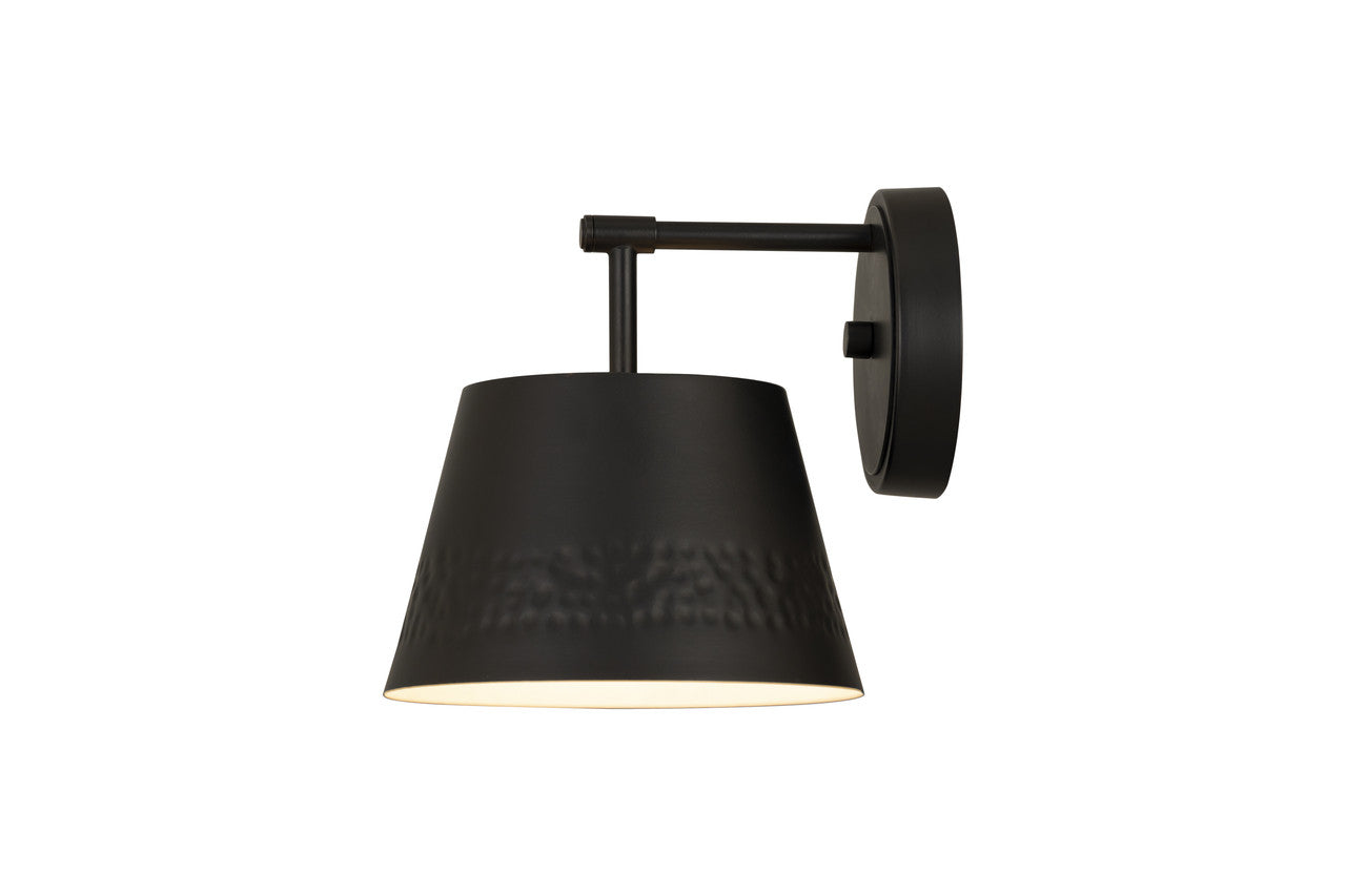 Z-Lite Maddox 1 Light Wall Sconce in Matte Black 6013-1S-MB