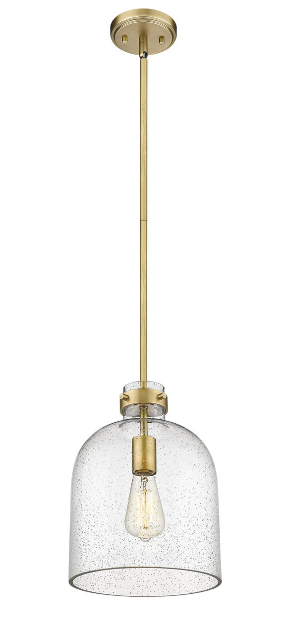 Z-Lite Pearson 1 Light Pendant in Rubbed Brass 817-9RB