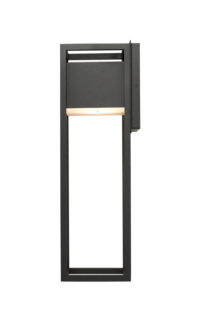 Z-Lite Barwick 1 Light Outdoor Wall Light in Black 585B-BK-LED