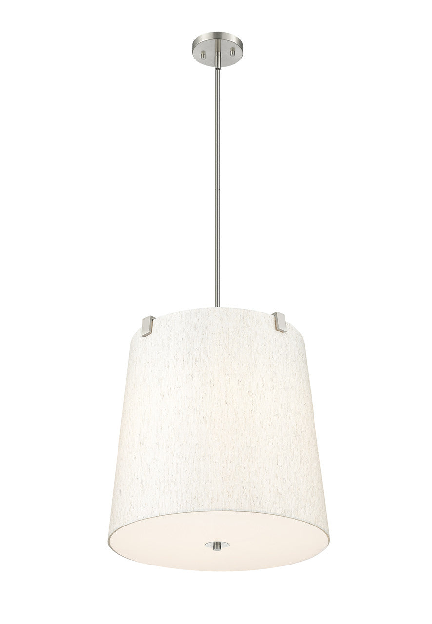 Z-Lite Weston 5 Light Pendant in Brushed Nickel 3502P18-BN