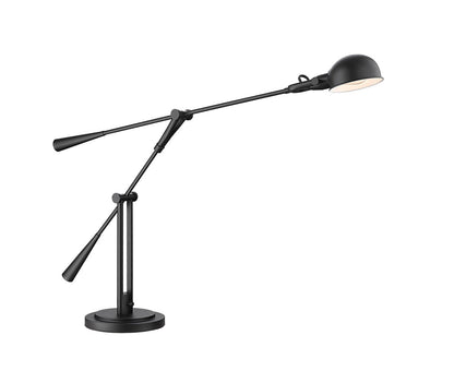 Z-Lite Grammercy Park 1 Light Table Lamp in Matte Black   741TL-MB