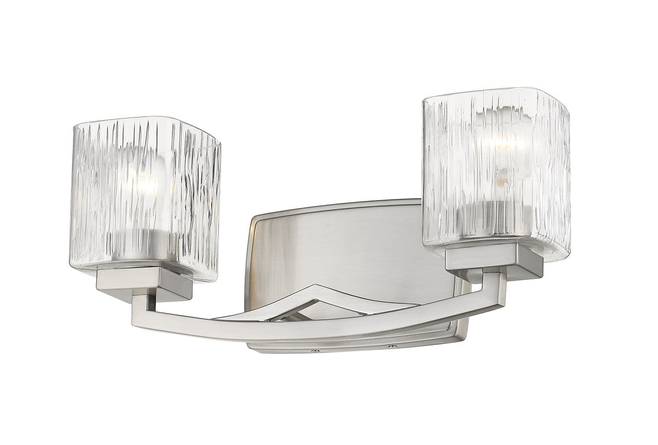 Z-Lite Zaid 2 Light Vanity in Brushed Nickel 1929-2V-BN