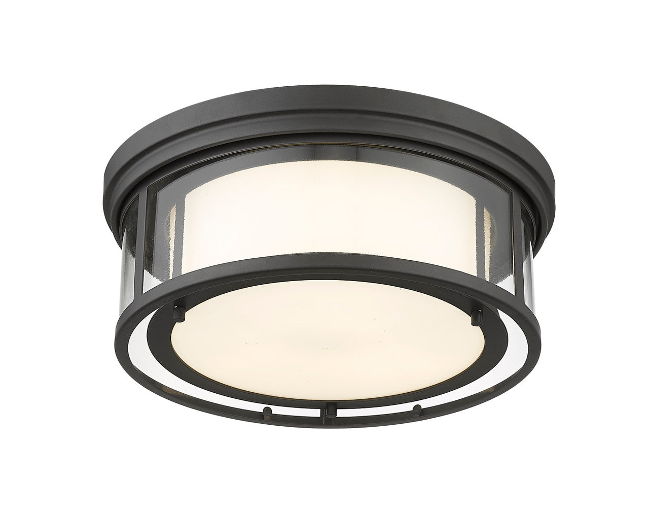 Z-Lite Willow 3 Light Flush Mount in Bronze 426F16-BRZ