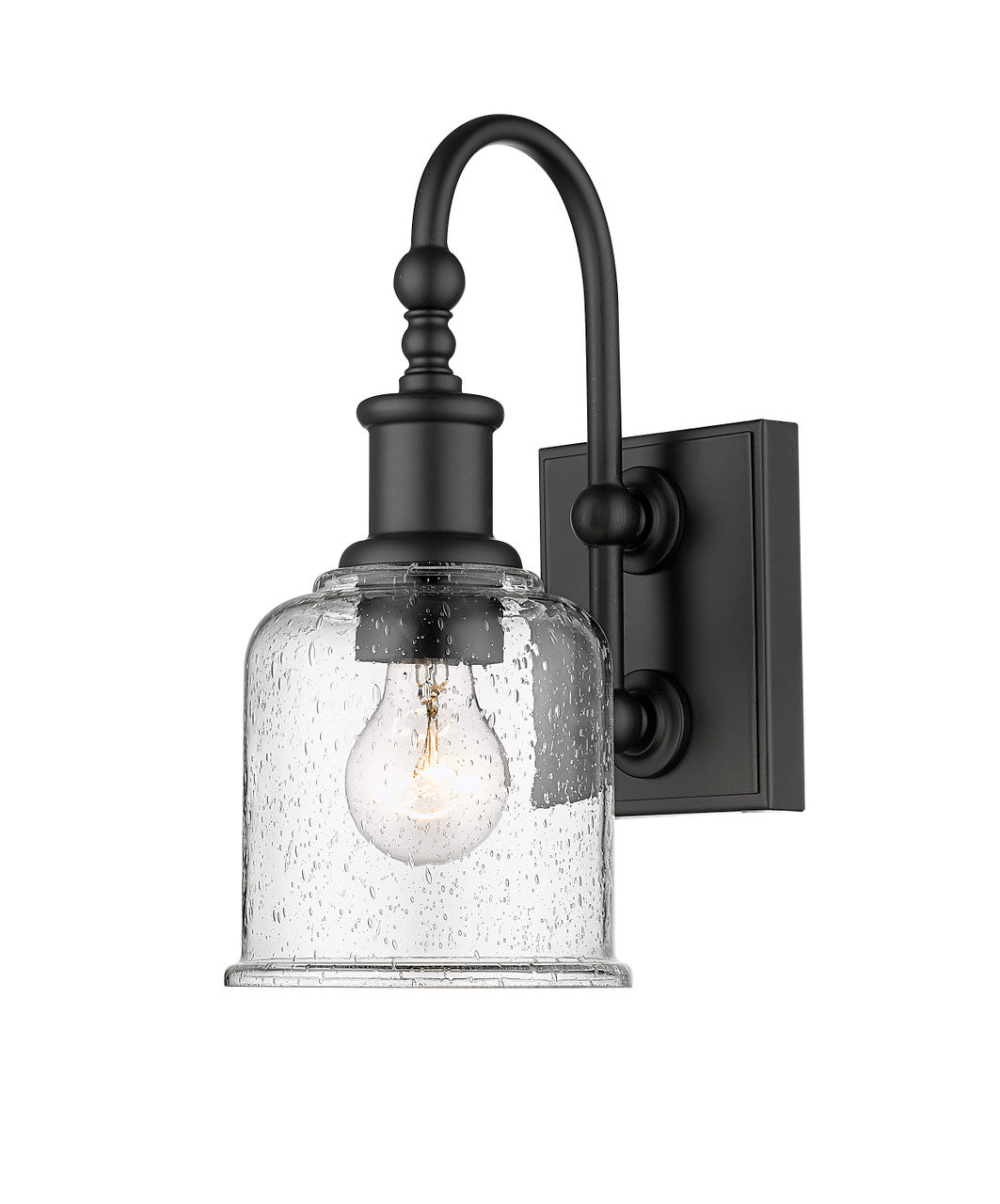 Z-Lite Bryant 1 Light Wall Sconce in Matte Black 734-1S-MB