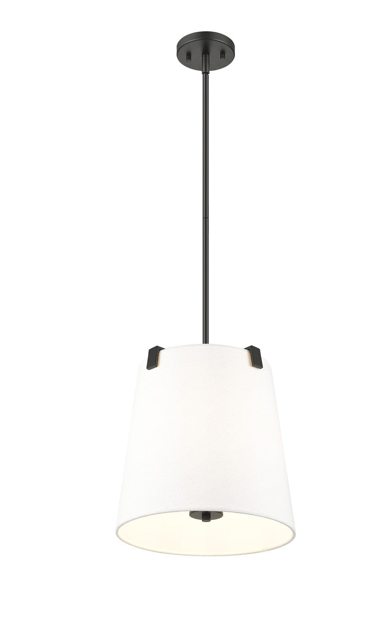 Z-Lite Weston 3 Light Pendant in Matte Black 3501P13-MB