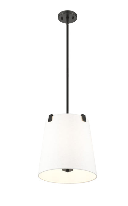 Z-Lite Weston 3 Light Pendant in Matte Black 3501P13-MB