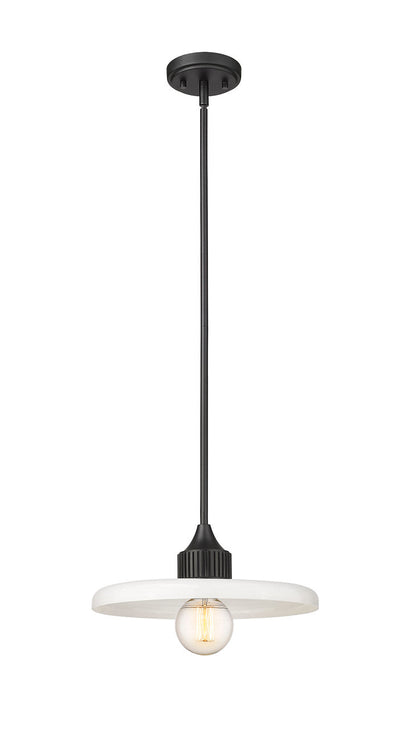 Z-Lite Paloma 1 Light Pendant in Matte Black 820P14-MB