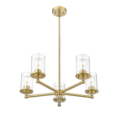 Z-Lite Thayer 5 Light Chandelier in Luxe Gold 742-5LG