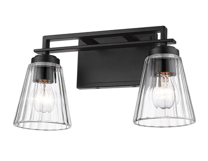 Z-Lite Lyna 2 Light Vanity in Matte Black 823-2V-MB