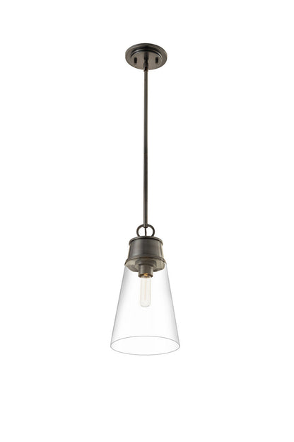 Z-Lite Wentworth 1 Light Pendant in Plated Bronze 2300P8-BP