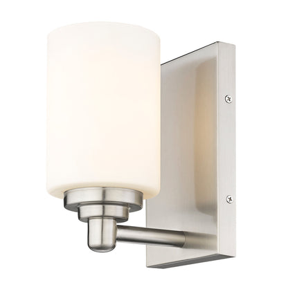 Z-Lite Soledad 1 Light Wall Sconce in Brushed Nickel 485-1S-BN