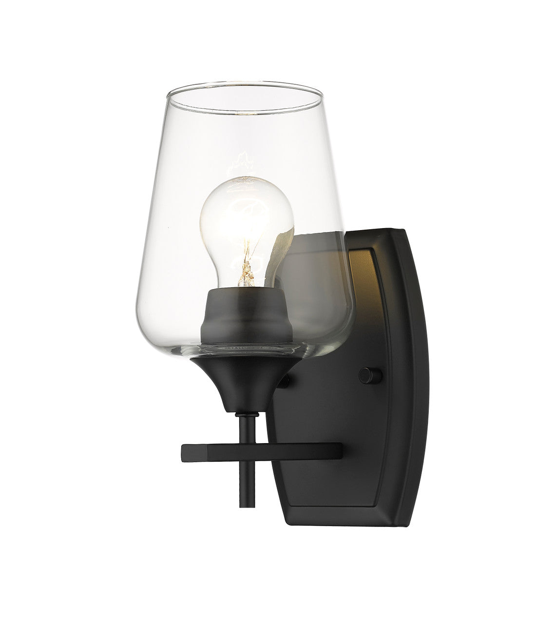 Z-Lite Joliet 1 Light Wall Sconce in Matte Black 473-1S-MB