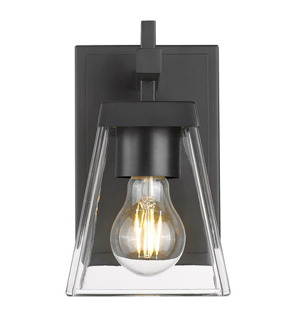 Z-Lite Lauren 1 Light Wall Sconce in Matte Black 819-1S-MB