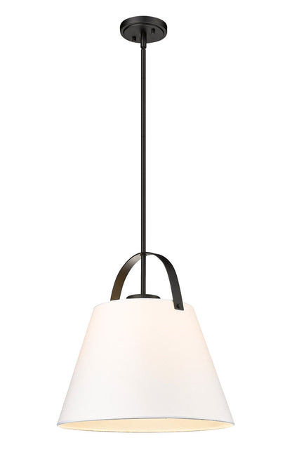 Z-Lite Z-Studio 1 Light Pendant in Matte Black 743P18-MB