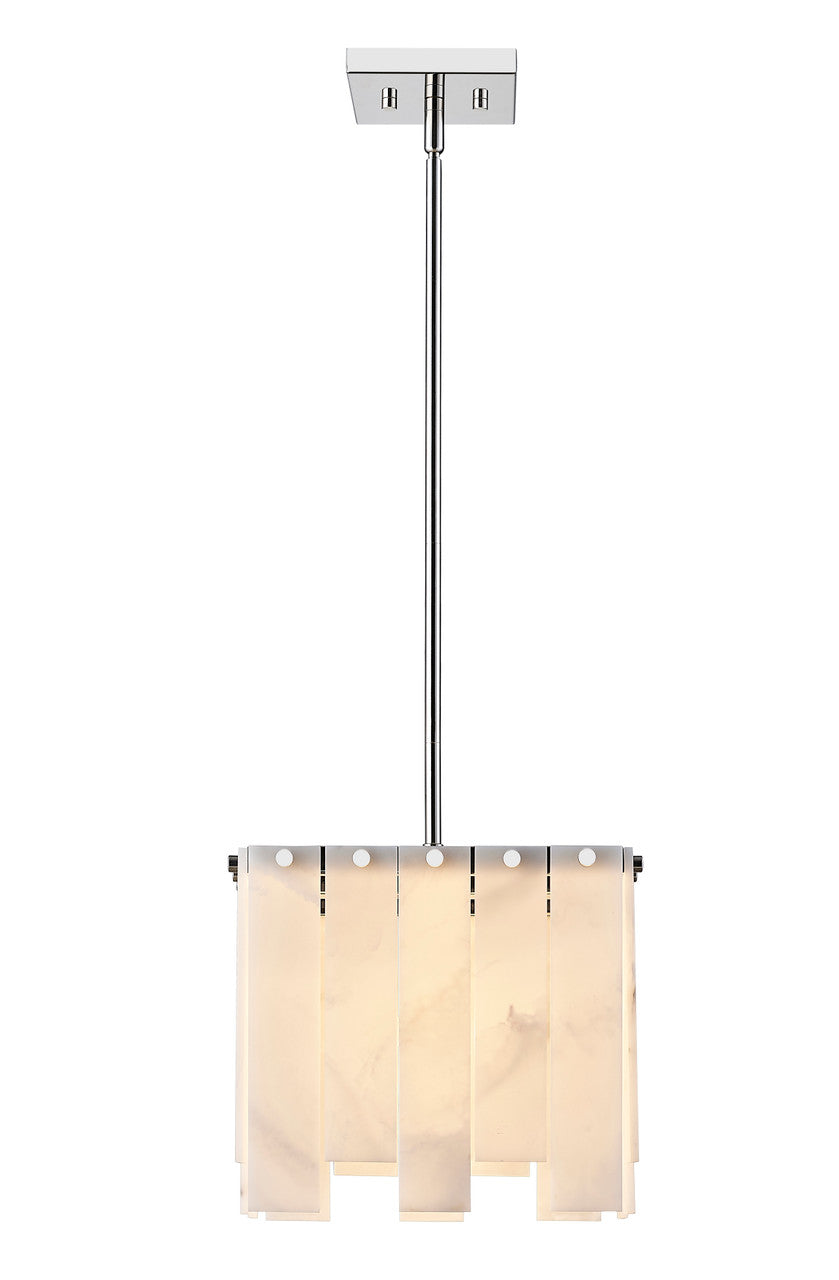 Z-Lite Viviana 1 Light Pendant in Polished Nickel 345P12-PN