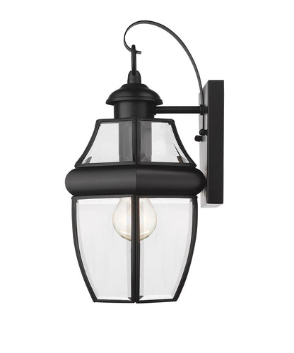 Z-Lite Westover 1 Light Outdoor Wall Light in Black 580S-BK