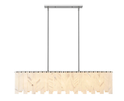 Z-Lite Viviana 7 Light Linear Chandelier in Polished Nickel 345-49L-PN