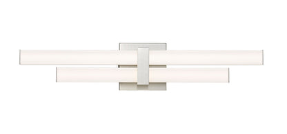 Z-Lite Zane 2 Light Vanity in Brushed Nickel 1008-25W-BN-LED